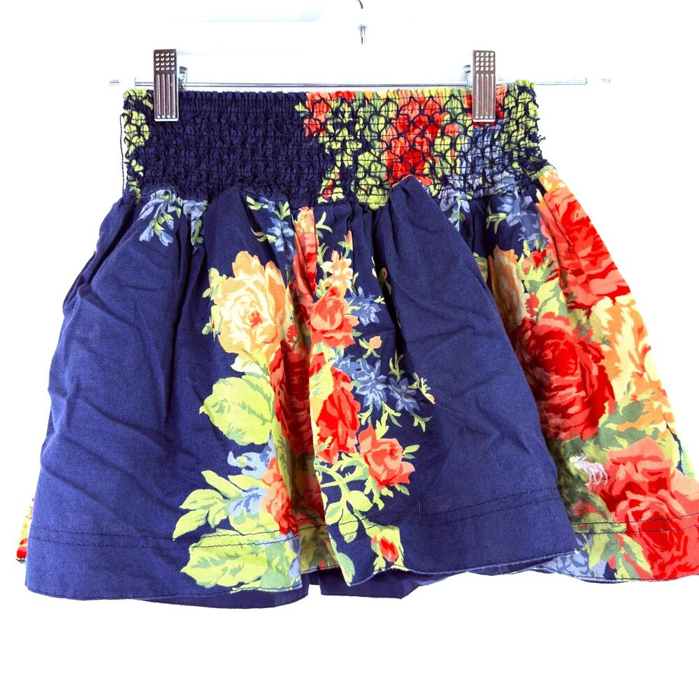 Abercrombie & Fitch Floral Mini Skirt Women's Smocked Waist Size Small